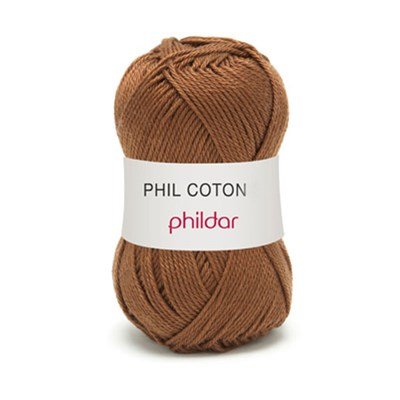 Phildar Phil Coton 4 Havane 0065 - bruin op=op uit collectie 