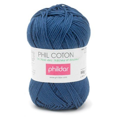 Phildar Phil Coton 4 Marine 0056 - blauw marine op=op uit collectie 