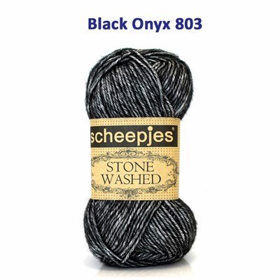 Scheepjes Stone Washed 803 Black Onyx