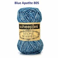Scheepjes Stone Washed 805 Blue Apatite 