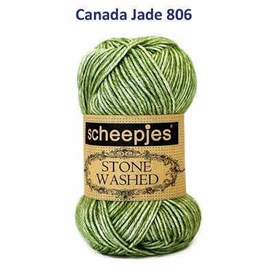 Scheepjes Stone Washed 806 Canada Jade