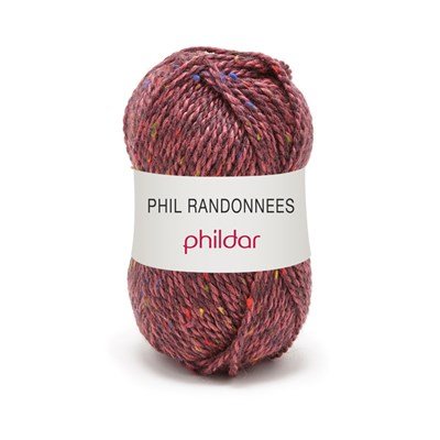 Phildar Phil Randonnees - 0005 lie de vin op=op 