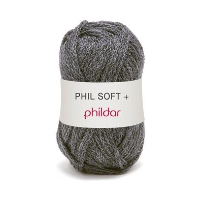 Phildar Phil Soft plus - 0002 anthracite op=op 
