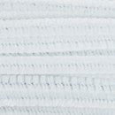 Chenille 6 mm -  30 cm wit (50 stuks)