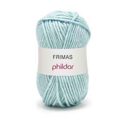 Phildar Frimas Danube 1089 - blauw licht op=op 