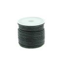 Koord Wax cotton zwart 2 mm (1 meter) 
