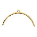 Tasbeugel 16 cm met beurssluiting goudkleurig