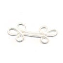 Koord versiering  7 cm room wit (10 stuks)(op=op)