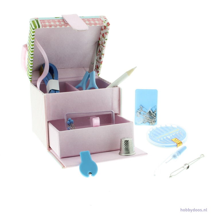 Naaidoosje met laatjes op=op - Hobbydoos.nl