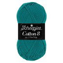 Scheepjes Cotton 8 724 donker aqua blauw (op=op uit collectie)