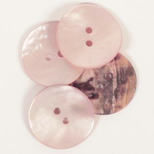 Knoop 20 mm rond roze blush - 607 