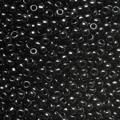 Glasparels 4 mm kleur 1000 zwart rocailles