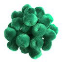 Pompon 12-13 mm groen fel (ca 80 stuks)