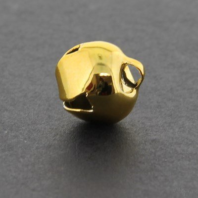 Belletje 13 mm geel goud 10 stuks 