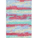 Lang Yarns Cotone color 875.0074 licht blauw framboos