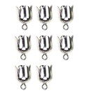 Kumihimo eindkap 8 mm (4 stuks)