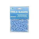Pompon 6-7 mm blauw licht (ca 100 stuks)