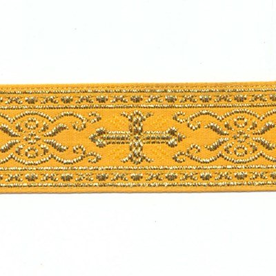Band 18 mm sinterklaas - geel 1 meter 