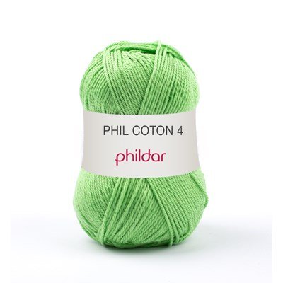 Phildar Phil Coton 4 Pomme 0085 - groen helder op=op 