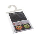 Borduurpakket telefoonhoesje uiltjes zwart 13 a 8 cm