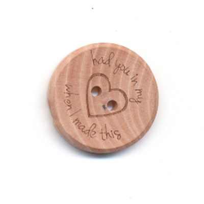Knoop 20 mm hout - had you in my hart when I made this op=op 