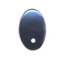 Ogen 25 mm Ovaal zwart met stip (1 paar)