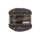 Lammy Yarns Paillettes 412 (vh 006) zwart met gekleurde pailletten