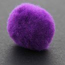 Pompon 50 mm paars (25 stuks)