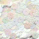 Pailletten 6 mm - Wit parel 004