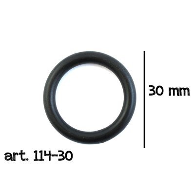 Ring plastic 30 mm - zwart