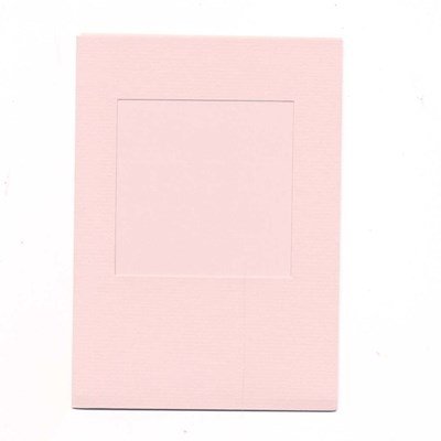 Kaart met enveloppe pass parttout vierkant 5 stuks - zalm