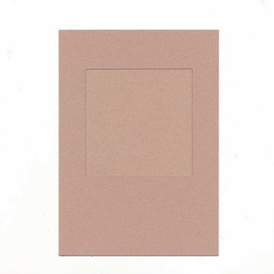 Kaart met enveloppe pass parttout vierkant 5 stuks - licht bruin