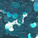 Pailletten 6 mm - Blauw Aqua 18
