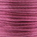 Satijnkoord 3 mm 004 framboos - Kumihimo (5 mtr) (op=op)