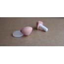 Neus 12 mm roze/zalm soft (2 stuks)