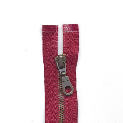 Rits deelbaar 40 cm - 750 donker rood