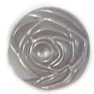 Knoop 15 mm roos 004 zilver