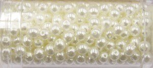 Glasparels 6 mm kleur 1030 - parel wit