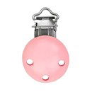 Clip voor speen hout - licht roze (749) (1 stuk)