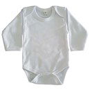 Romper lange mouw maat 68 - 6 mnd wit (op=op)