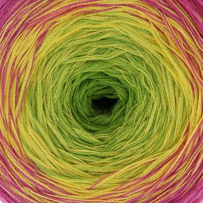 Lammy Yarns - Magic colors 601 lime geel roze op=op uit collectie 