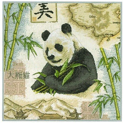 Borduurpakket anchor - Panda