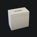 MDF spaarpot vierkant 100 a 100 a 60 mm