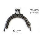 Tasbeugel 6 cm rond met klipsluiting oud zilverkleurig 96208