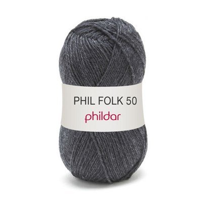 Phildar Phil folk 50 Anthracite op=op 