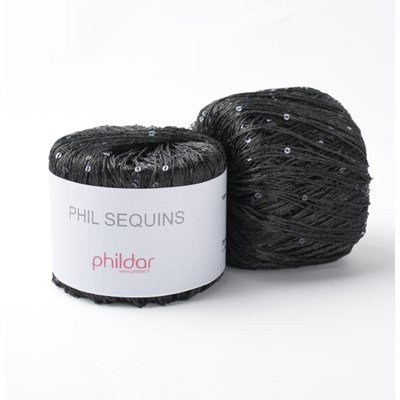 Phildar Phil Sequins Noir op=op 