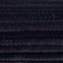 Chenille 6 mm - 30 cm zwart (50 stuks)