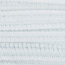 Chenille 6 mm - 30 cm wit  (50 stuks)