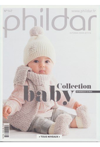 Phildar nr 147 60 modellen voor baby van 0-12 maanden (op=op)