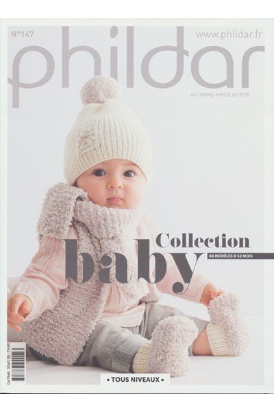 Phildar nr 147 60 modellen voor baby van 0-12 maanden (op=op)